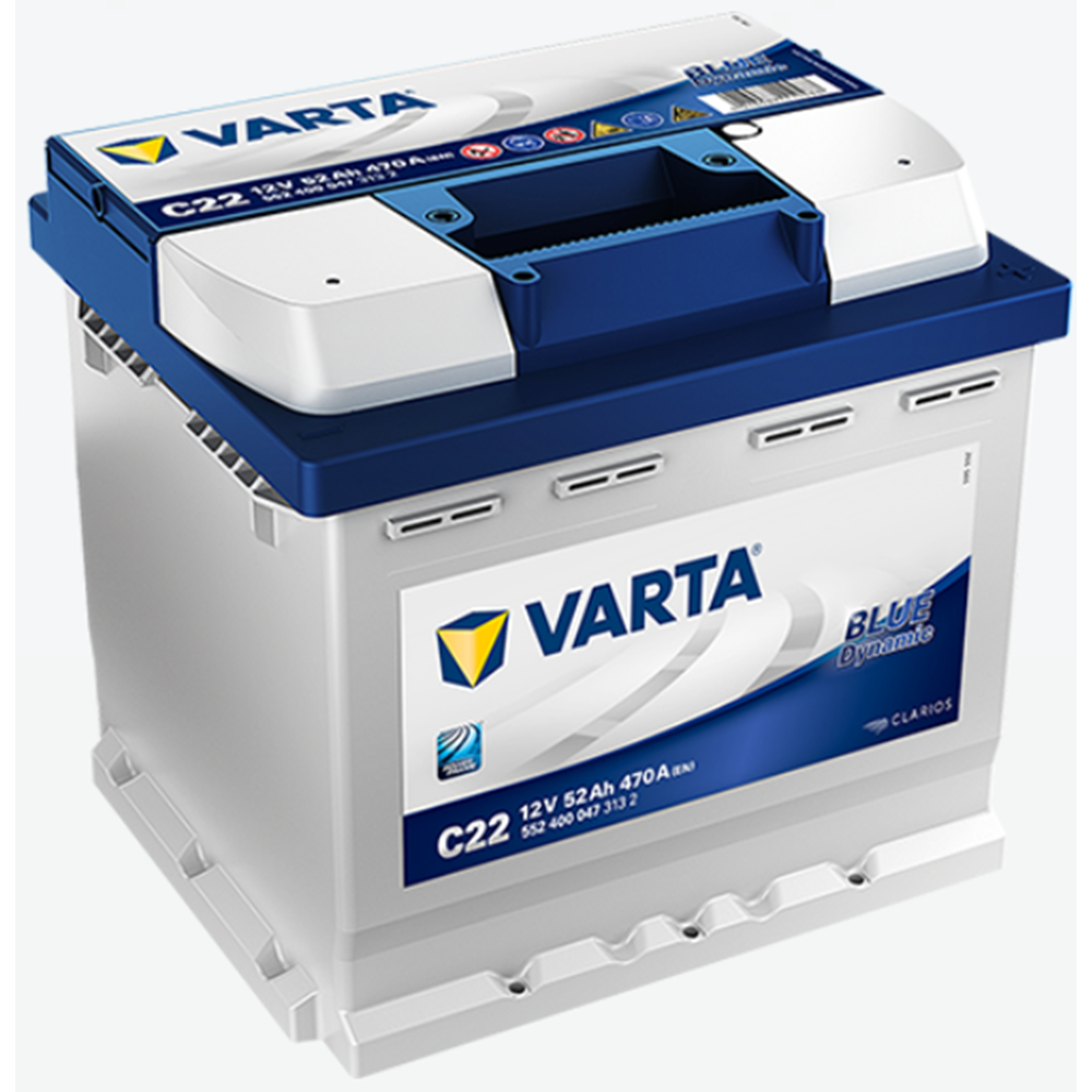 12V 52Ah Varta Akü Blue Dynamic C22