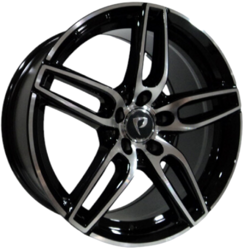 18X8 JANT 5X112 BK 5434 ET45-66,56 BLACK DIAMOND