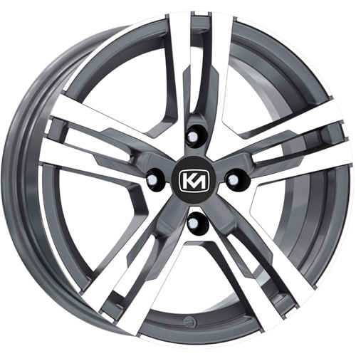 14X5,5 JANT KM 834 4X100 ET35 67,1 GUN METAL DİAMOND